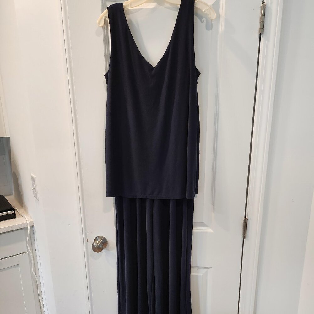 SUPER CUTE NAVY BLUE JUMPSUIT FROM ELLA & MICHELE LARGE